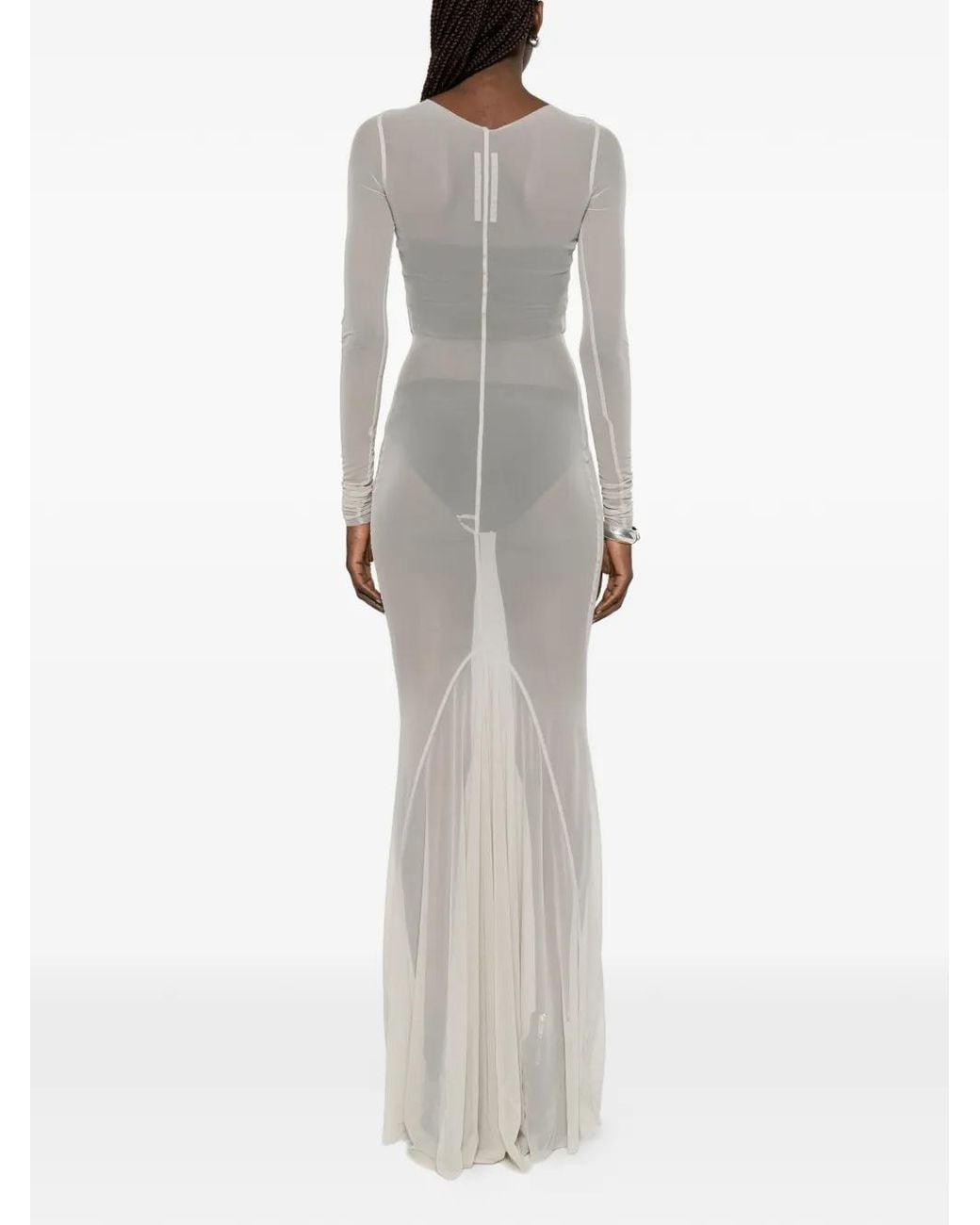 Rick Owens White Temple Gown