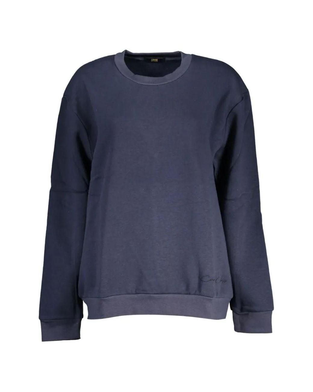 Roberto Cavalli Blue Sweat À Logo Brodé