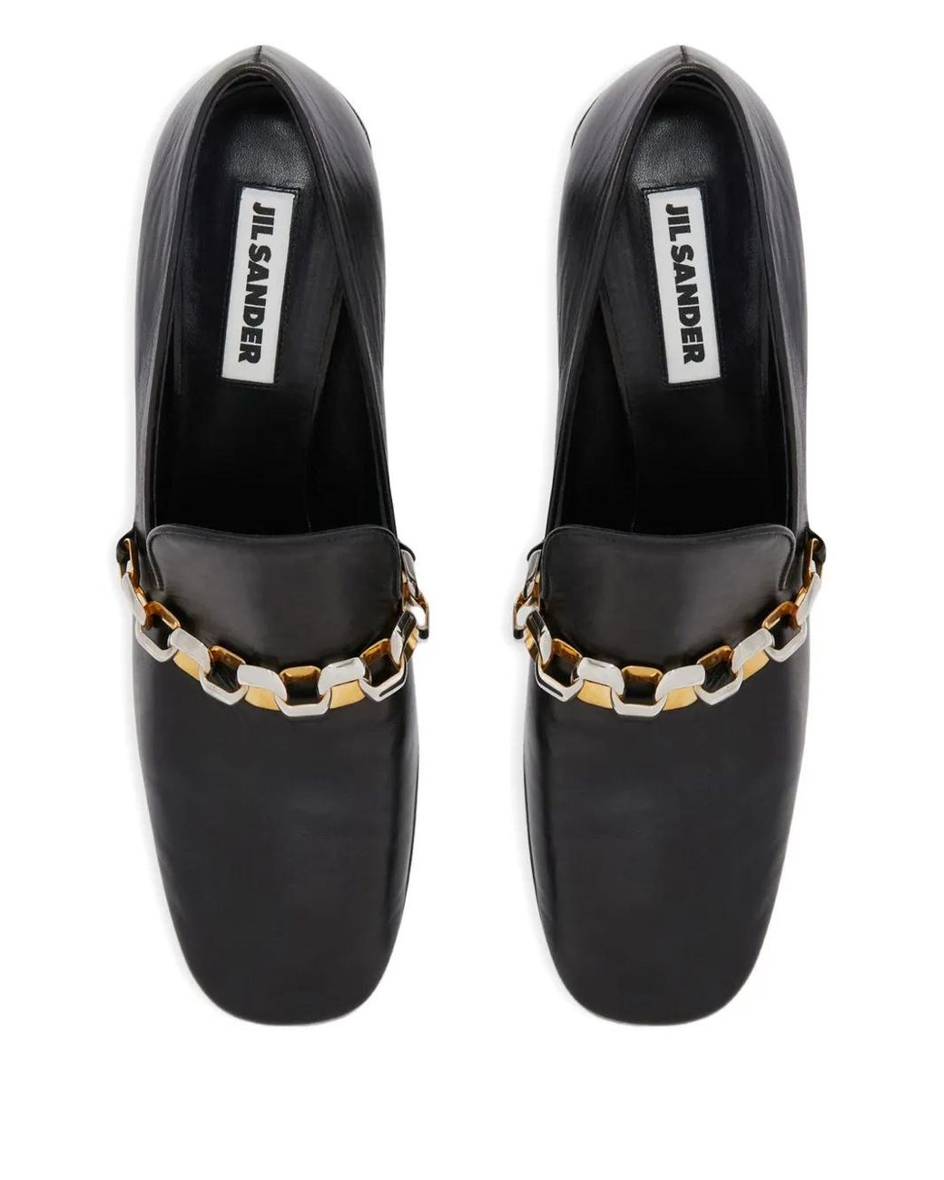 Jil Sander Black Leather Pumps