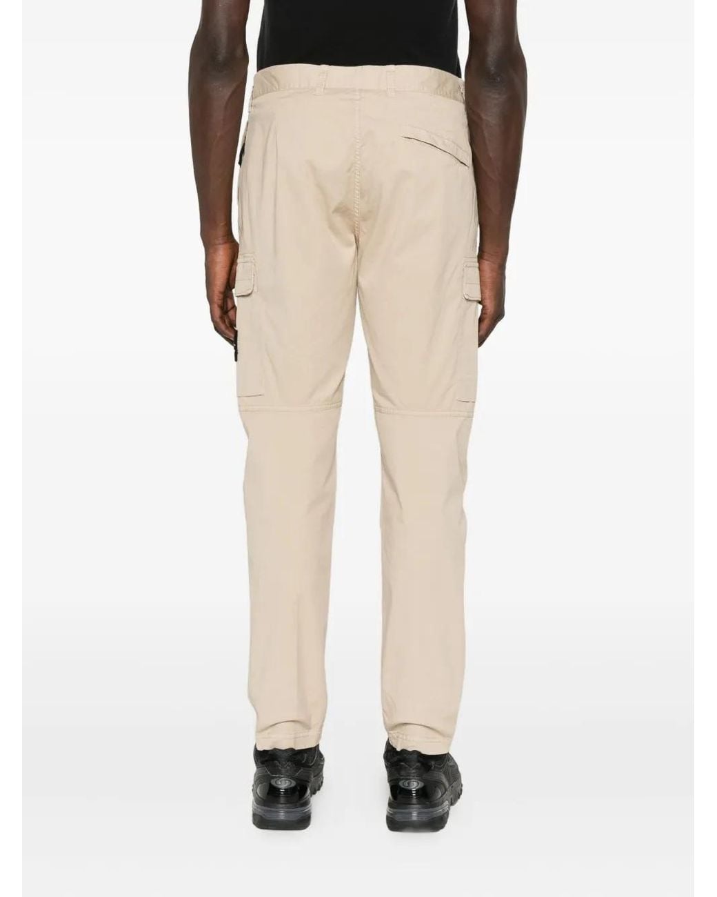 Pantalones Cargo Con Bolsillo De Parche Stone Island de hombre de color Natural