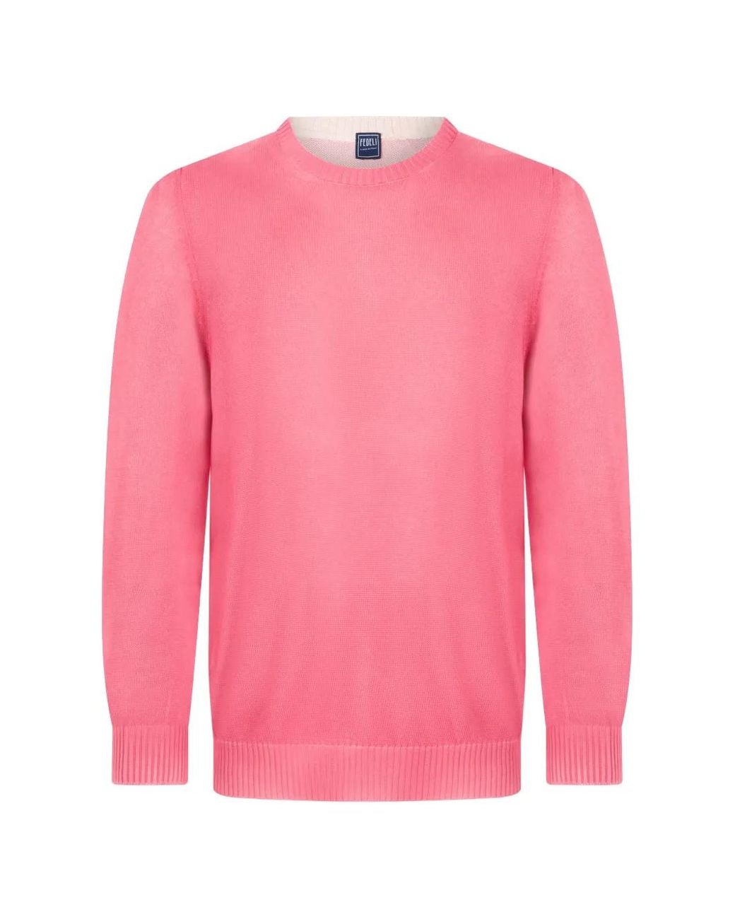 Fedeli Pink Pull À Encolure Ronde for men