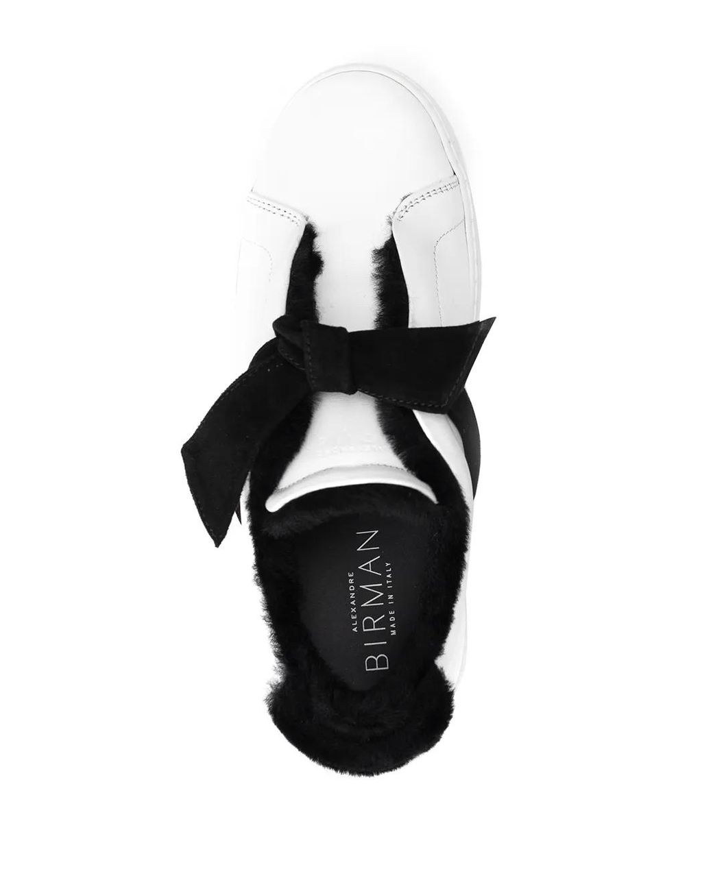 Alexandre Birman Black Shearling-Trimmed Sneakers