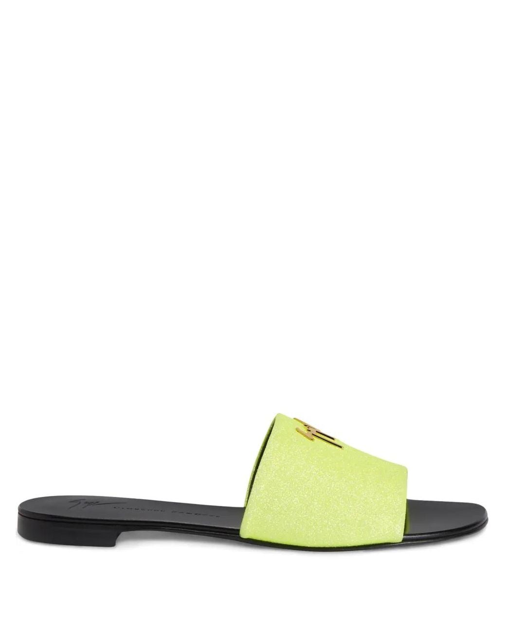 Giuseppe Zanotti Green Shirley Glitter Sandals