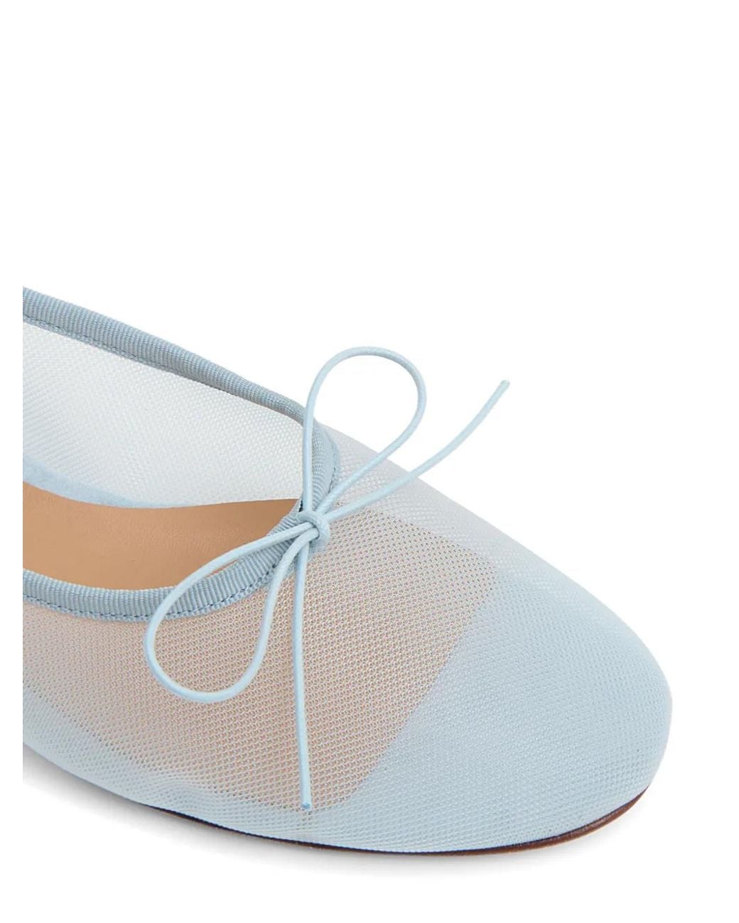 Mansur Gavriel White Dream Mesh Ballet Flats
