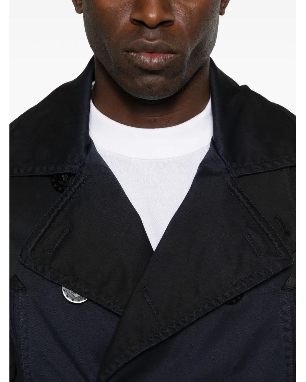 Abrigo Sailor Con Doble Botonadura DSquared² de hombre de color Blue