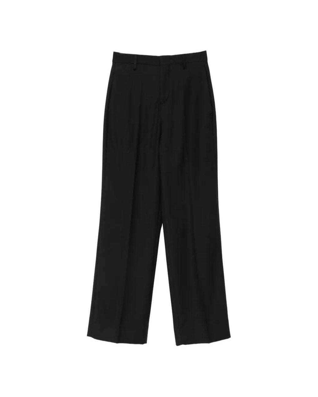 Briglia 1949 Black Pressed-Crease Straight-Leg Trousers