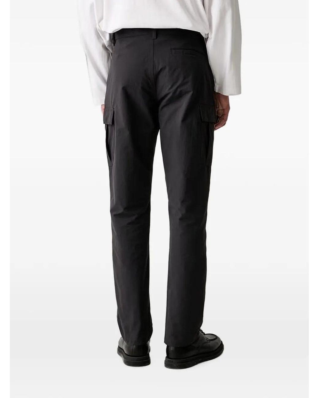 Helly Hansen Black Logo-Patch Trousers for men