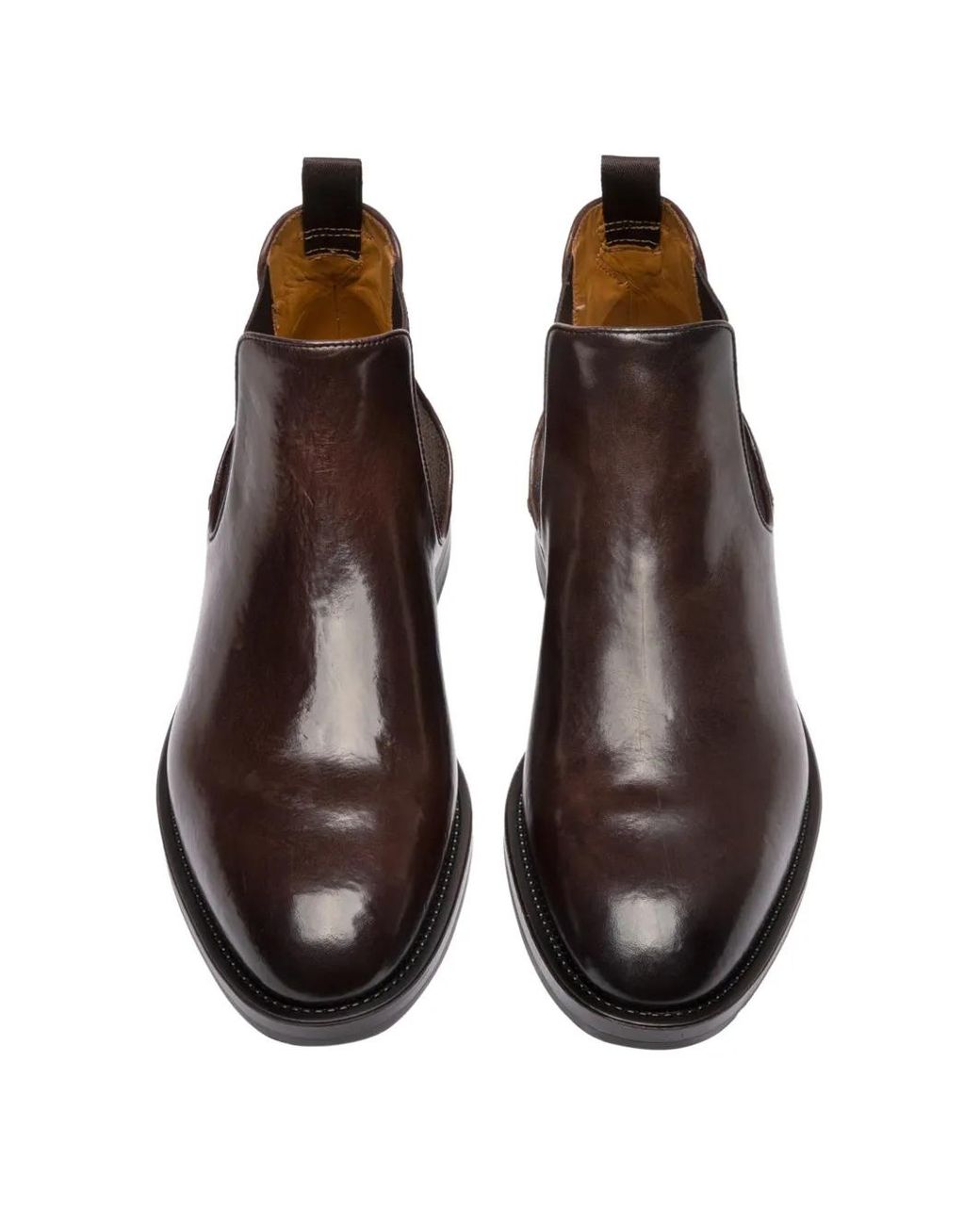 Officine Creative Brown Silent 003 Leather Chelsea Boots for men