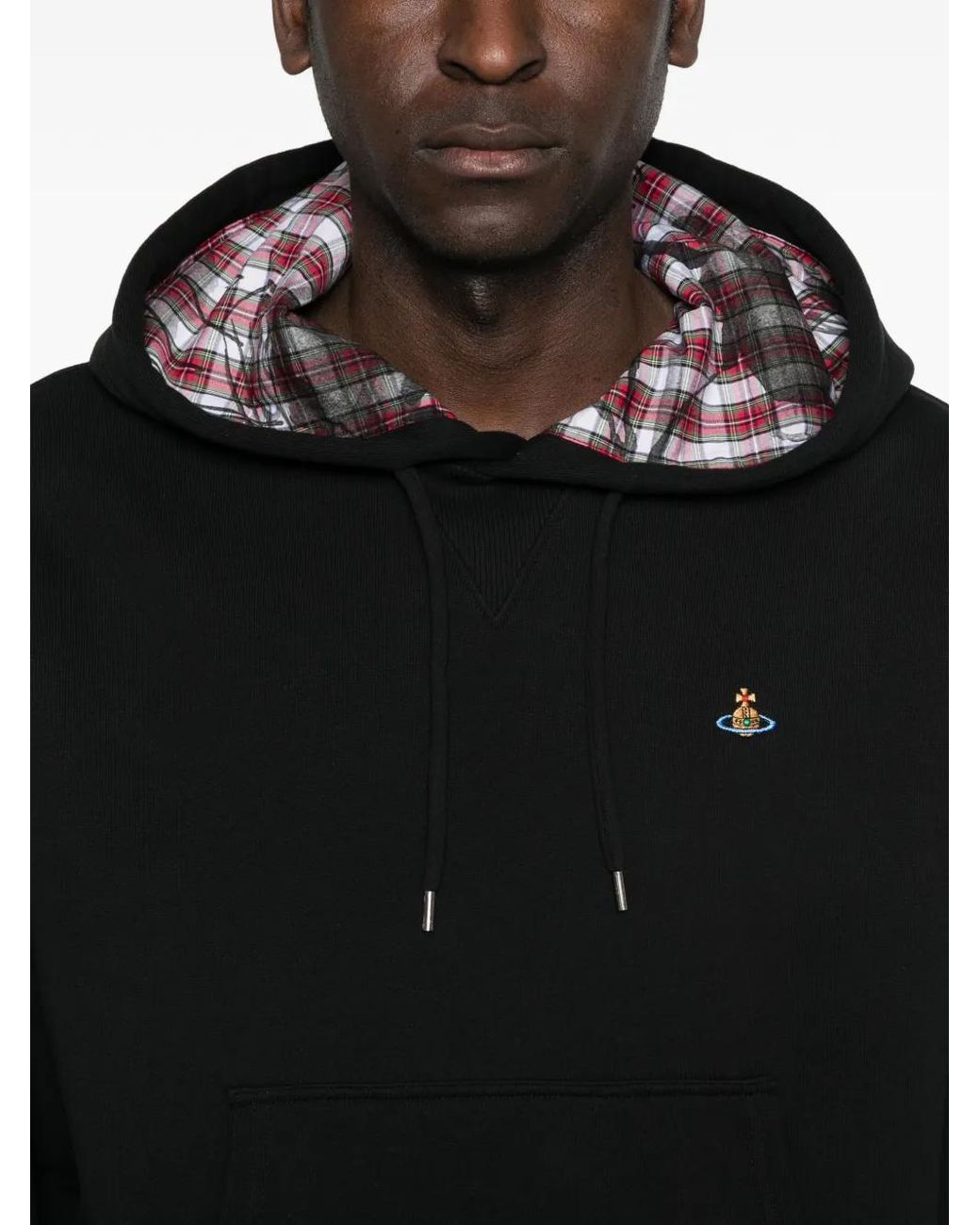 Vivienne Westwood Black Hooded Pouch Pocket Hoodie for men