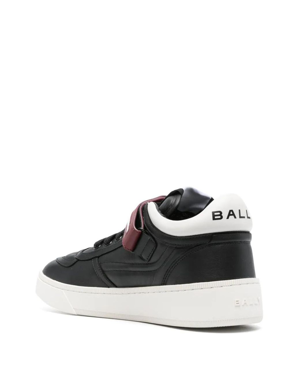 Bally Black Leather Touch-Strap Sneakers for men