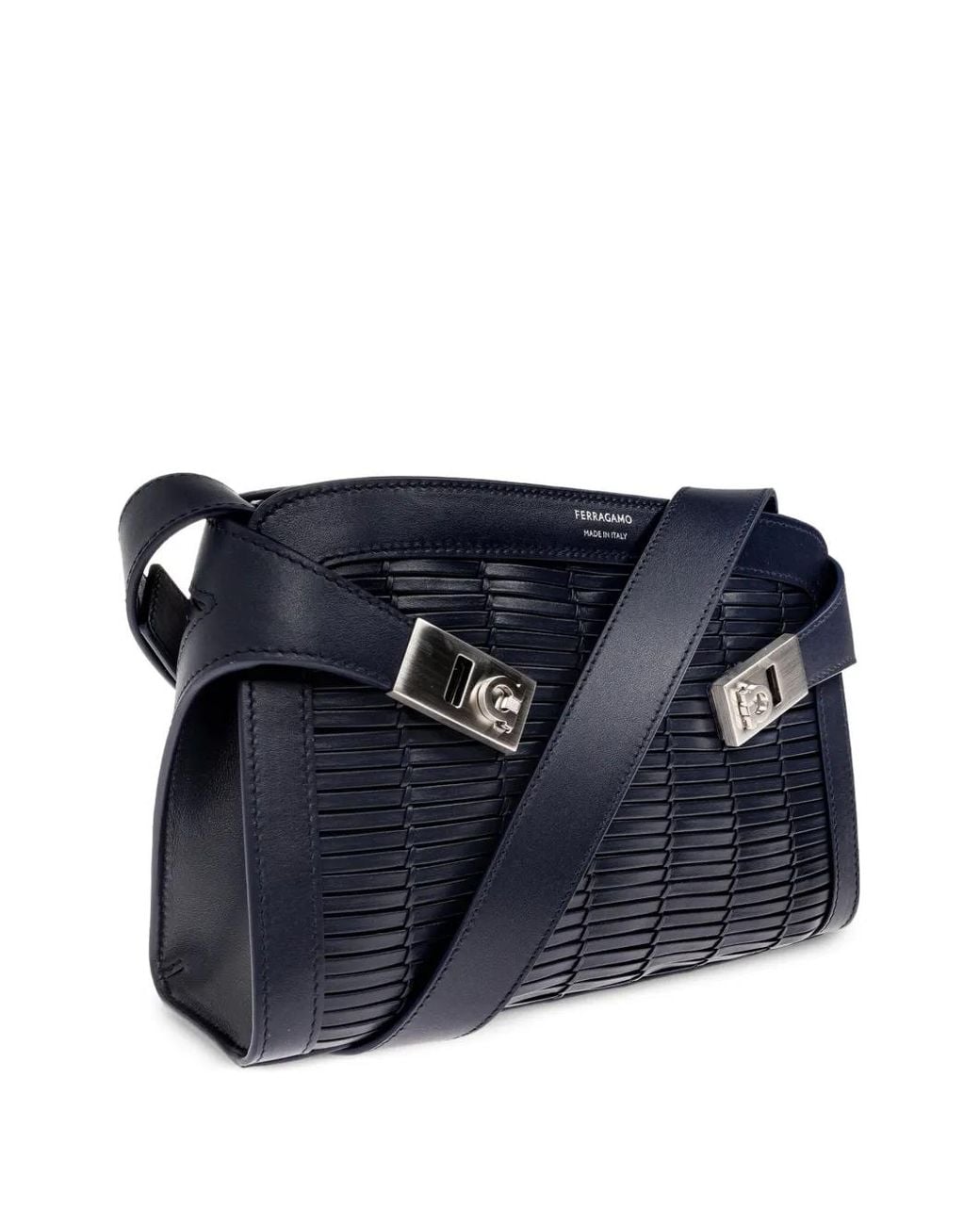 Ferragamo Blue Hug Shoulder Bag (S) for men