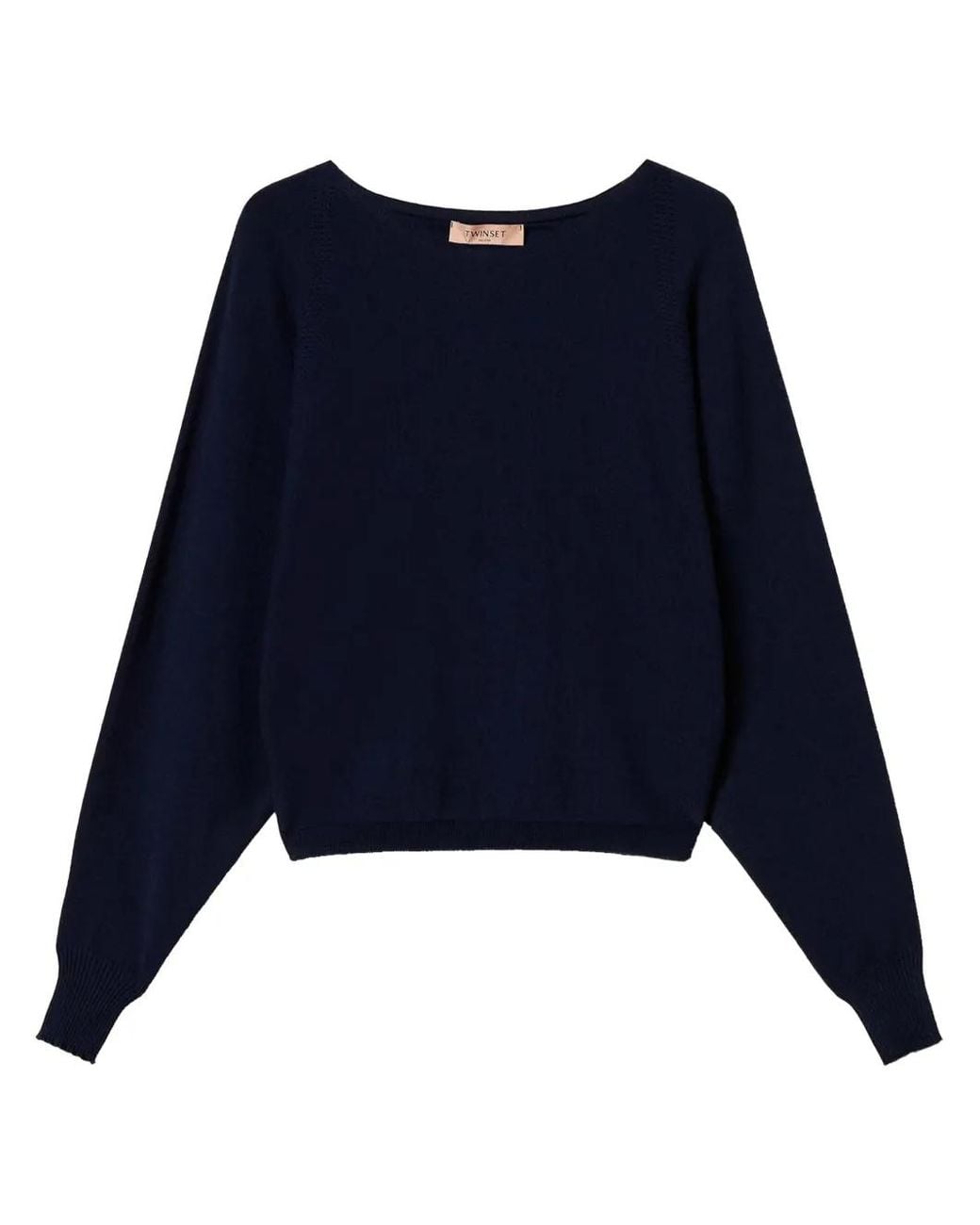 Twinset Blue Crew-Neck Sweater