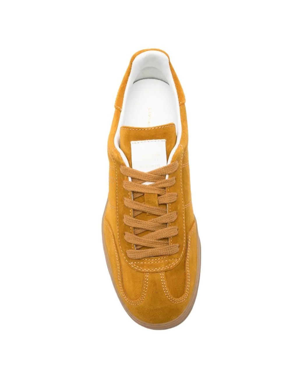 Liviana Conti Orange Logo-Print Sneakers