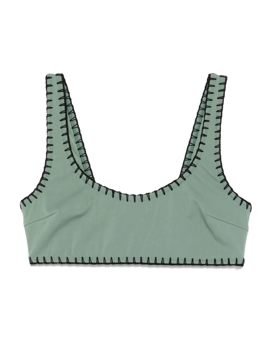 Nanushka Green Malti Bikini Top