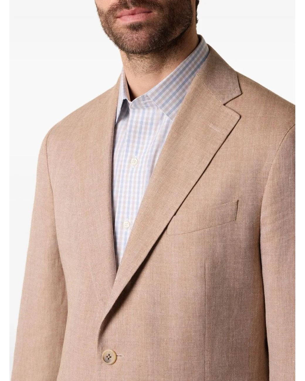 Brooks Brothers Pink Veste À Motif Pied-De-Poule for men