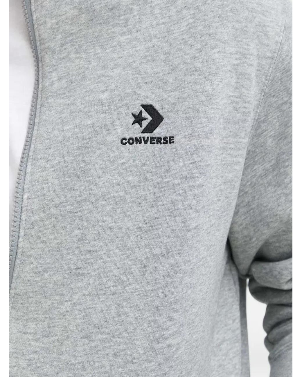 Converse Gray Zip-Up Hoodie