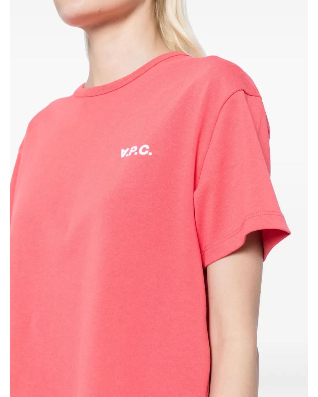 A.P.C. Pink Box Cotton T-Shirt