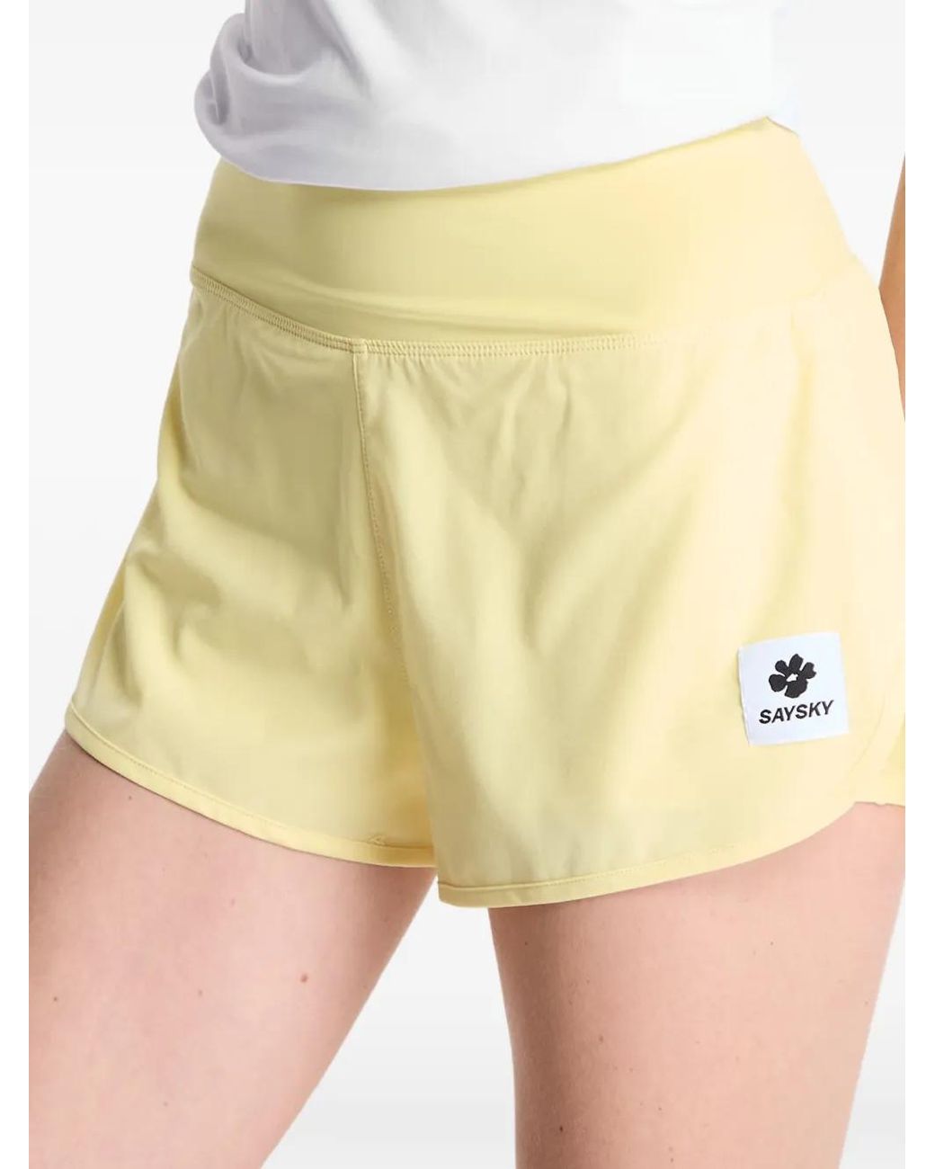 Saysky White Flower Pace Shorts