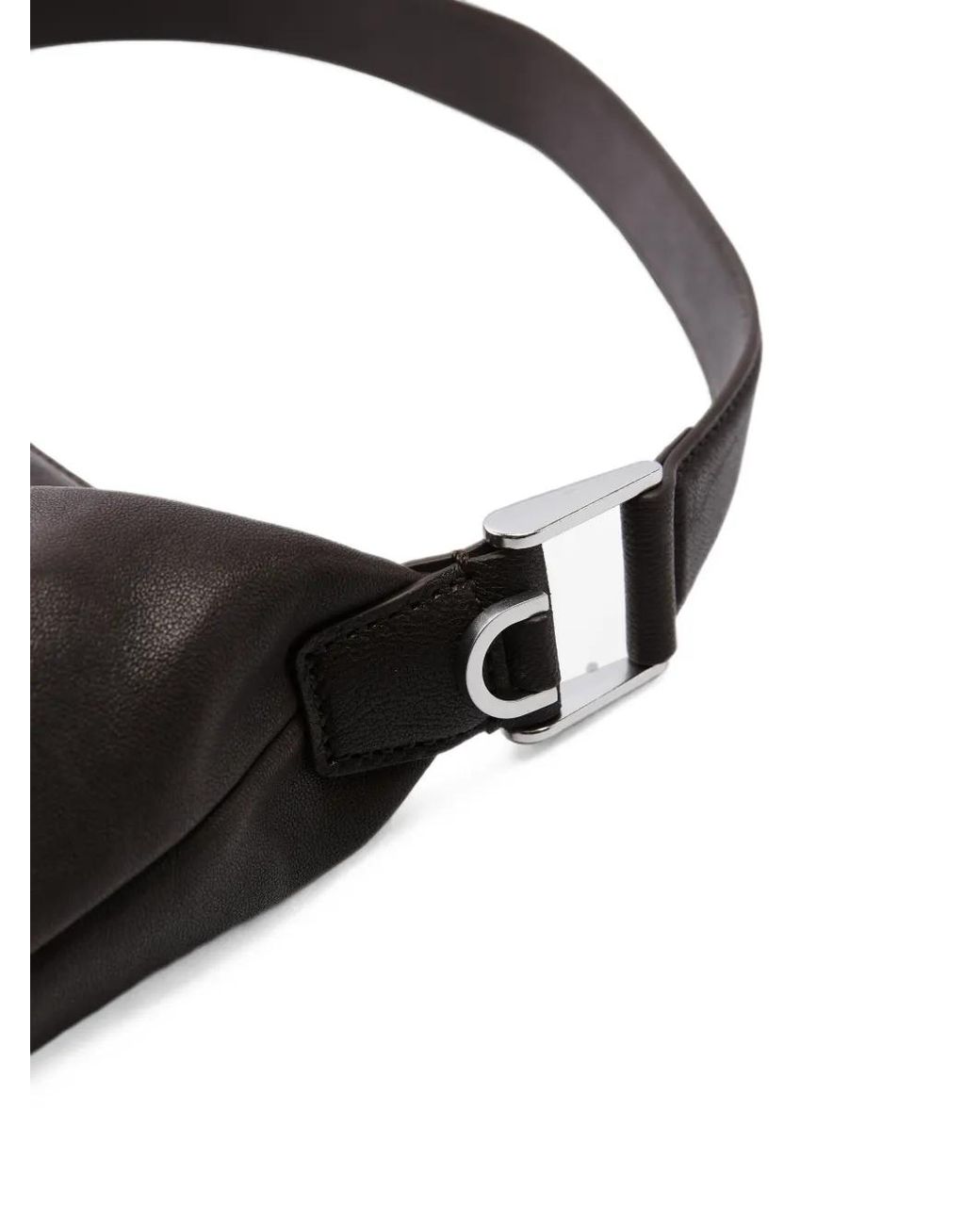 JNBY Black Leather Shoulder Bag