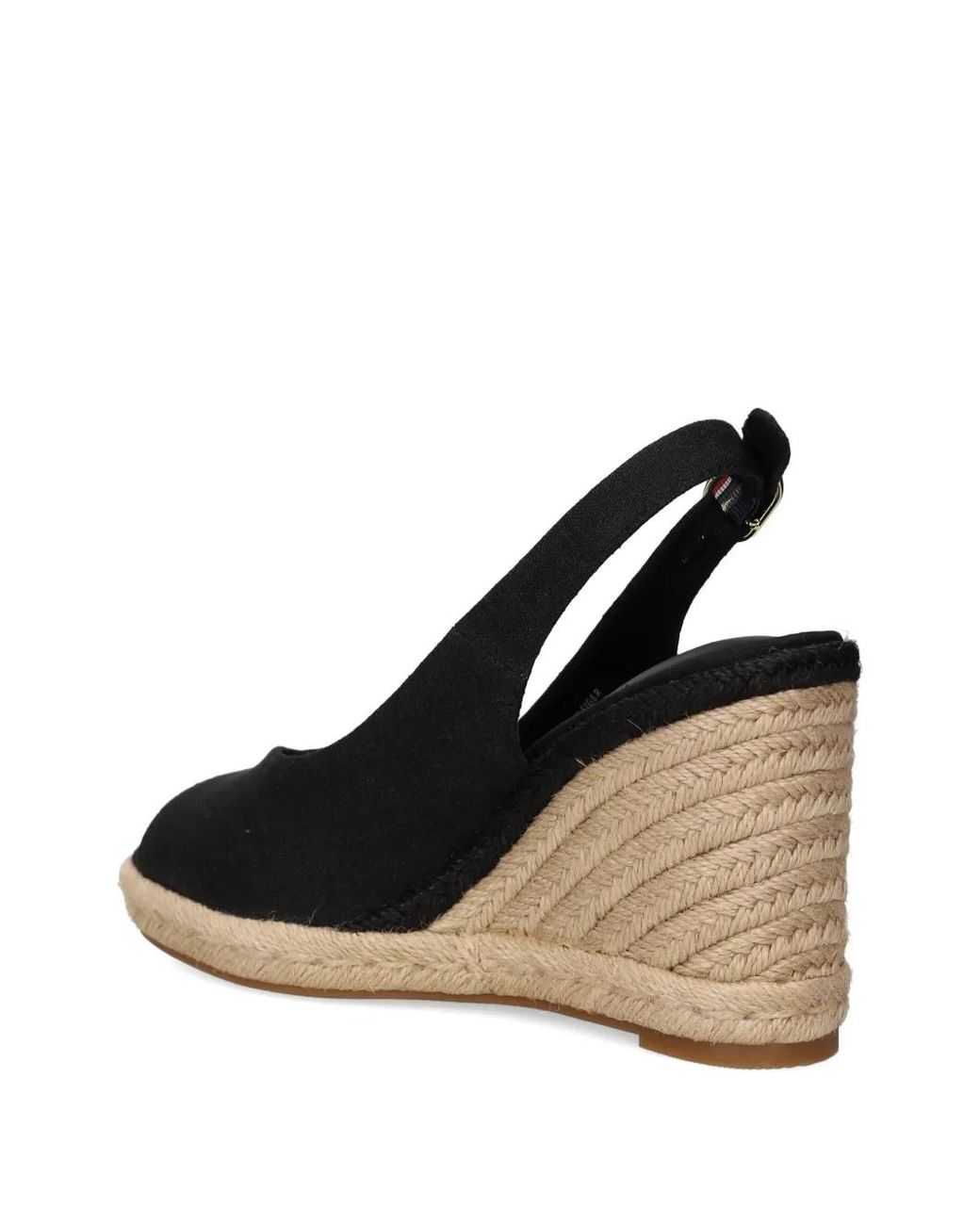 Tommy Hilfiger Natural Logo-Embroidered Wedge Espadrilles