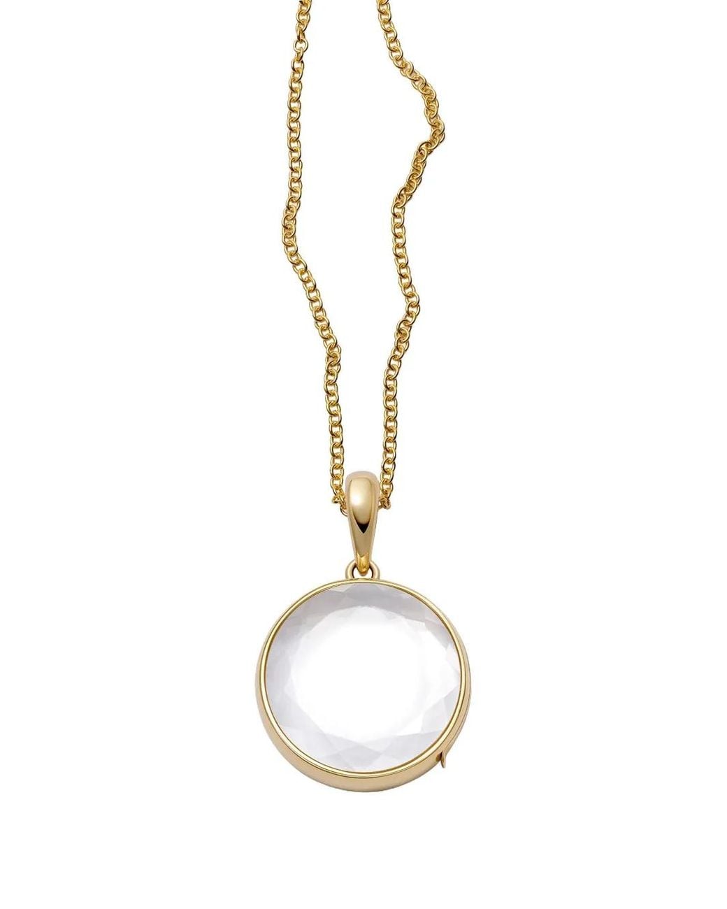 Loquet London Metallic 18K Round Locket Necklace