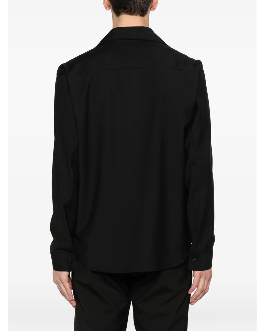 Briglia 1949 Black Chest-Pocket Shirt Jacket for men