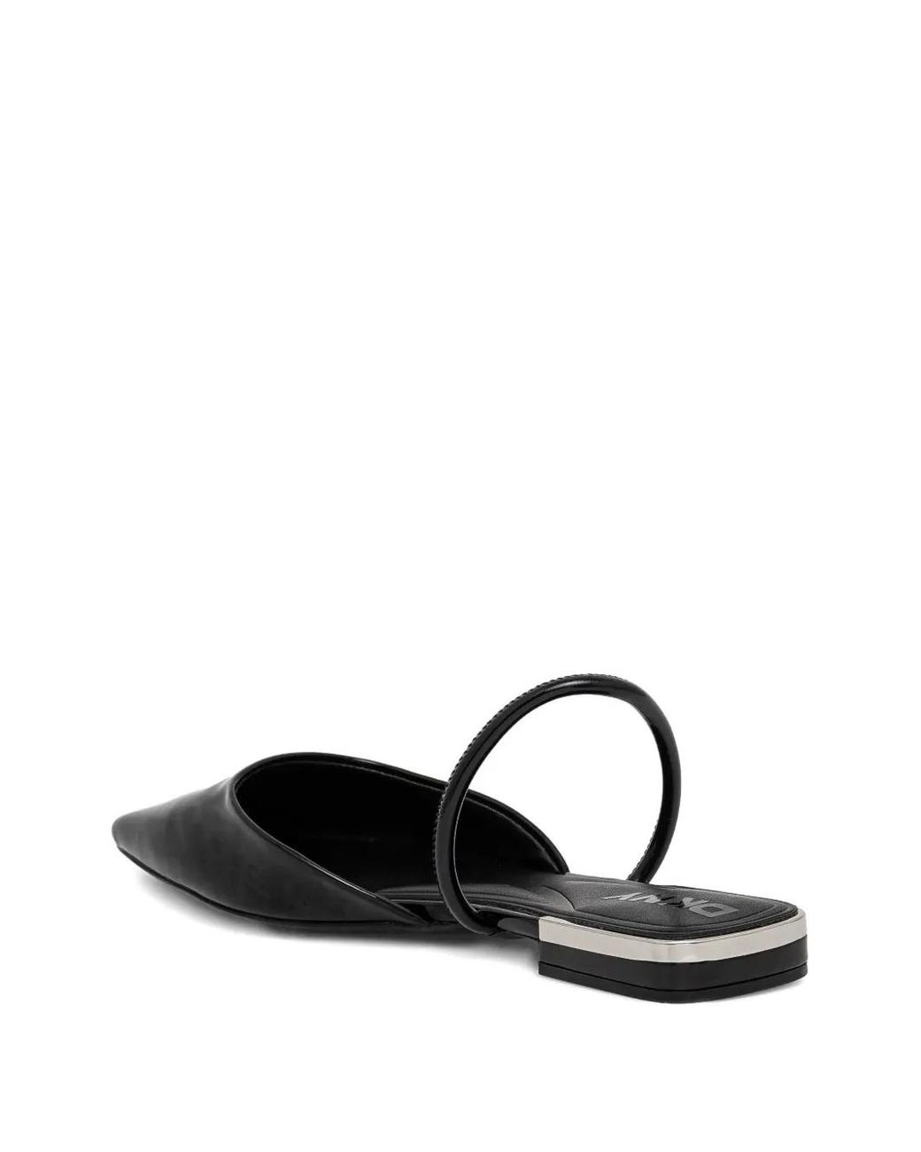 DKNY Black Flat Mules