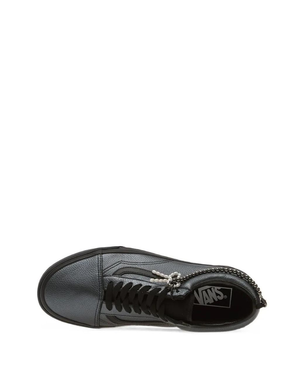 Vans Black Old Skool Faux-Pearl-Embellished Sneakers
