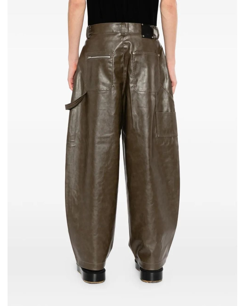 TEAM WANG design Gray Reset Wide-Leg Trousers