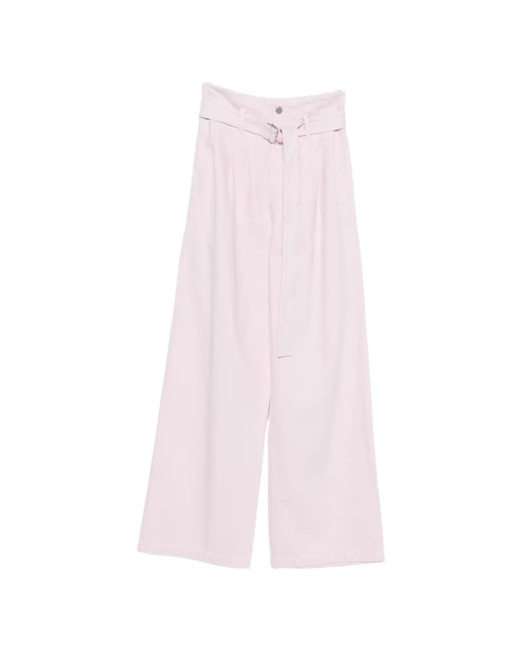 Agolde Pink Jean Corset À Taille Ceinturée