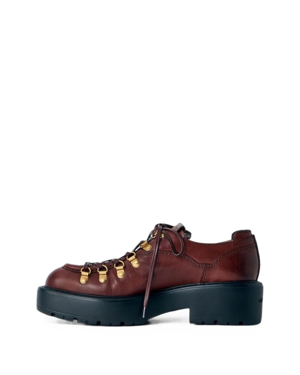 Miu Miu Brown Leather Loafers