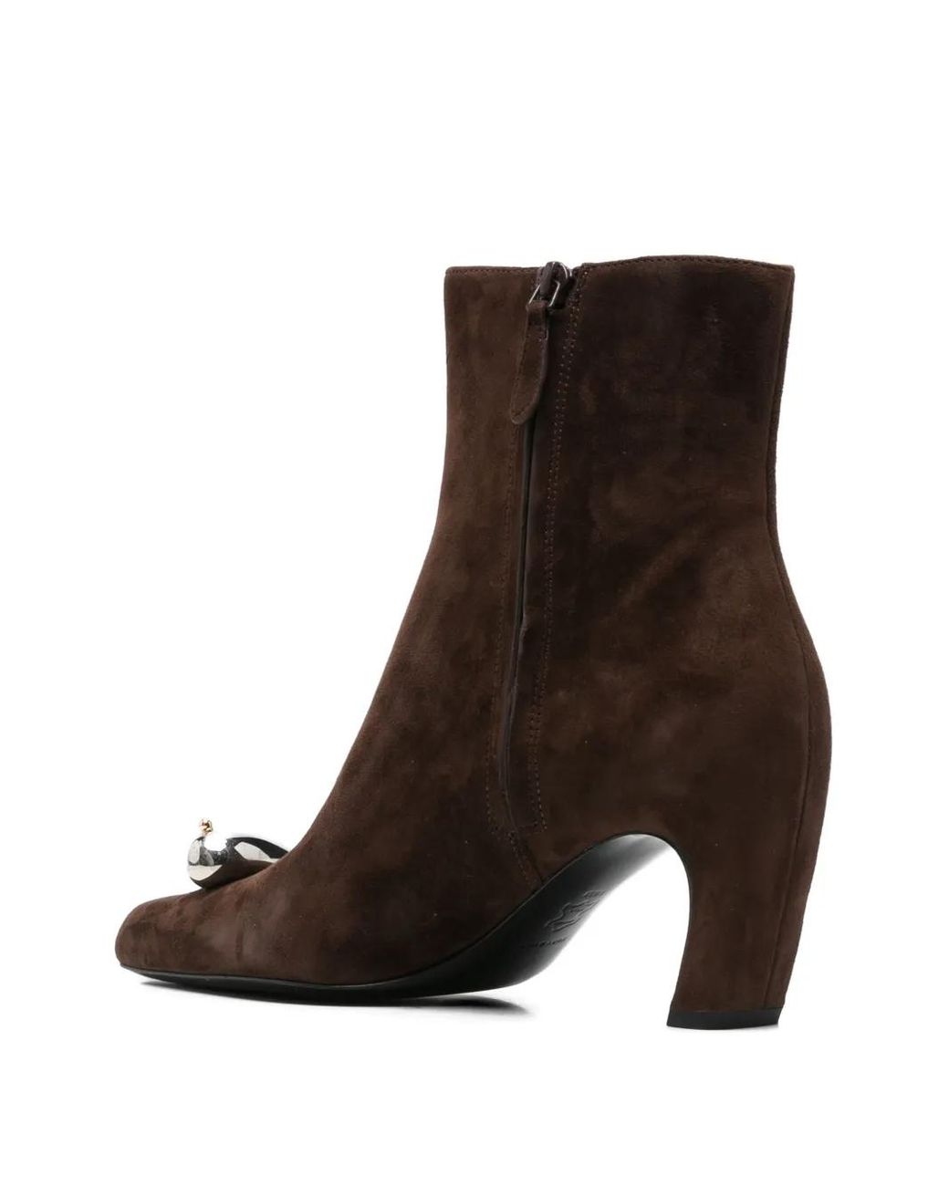 Tory Burch Brown 65Mm Suede Ankle Boots