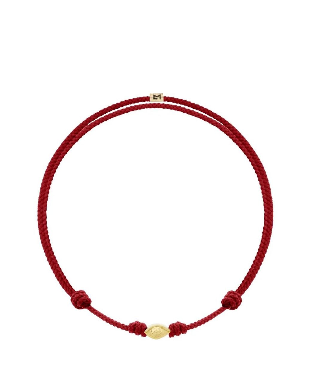 Luis Morais Red Evil Eye Cord Bracelet for men