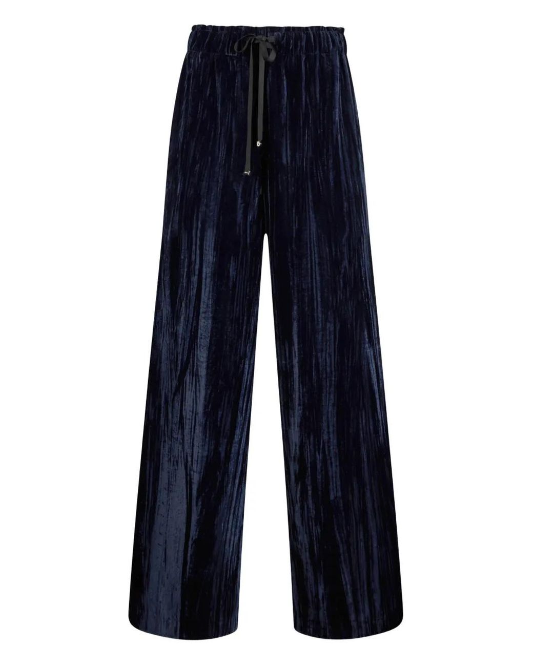 Liu Jo Elastische Fluwelen Broek in het Blue