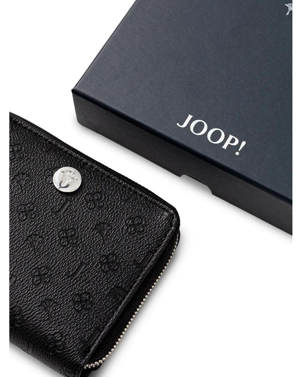 Joop! Black Portefeuille Zippé À Logo Embossé Nisa