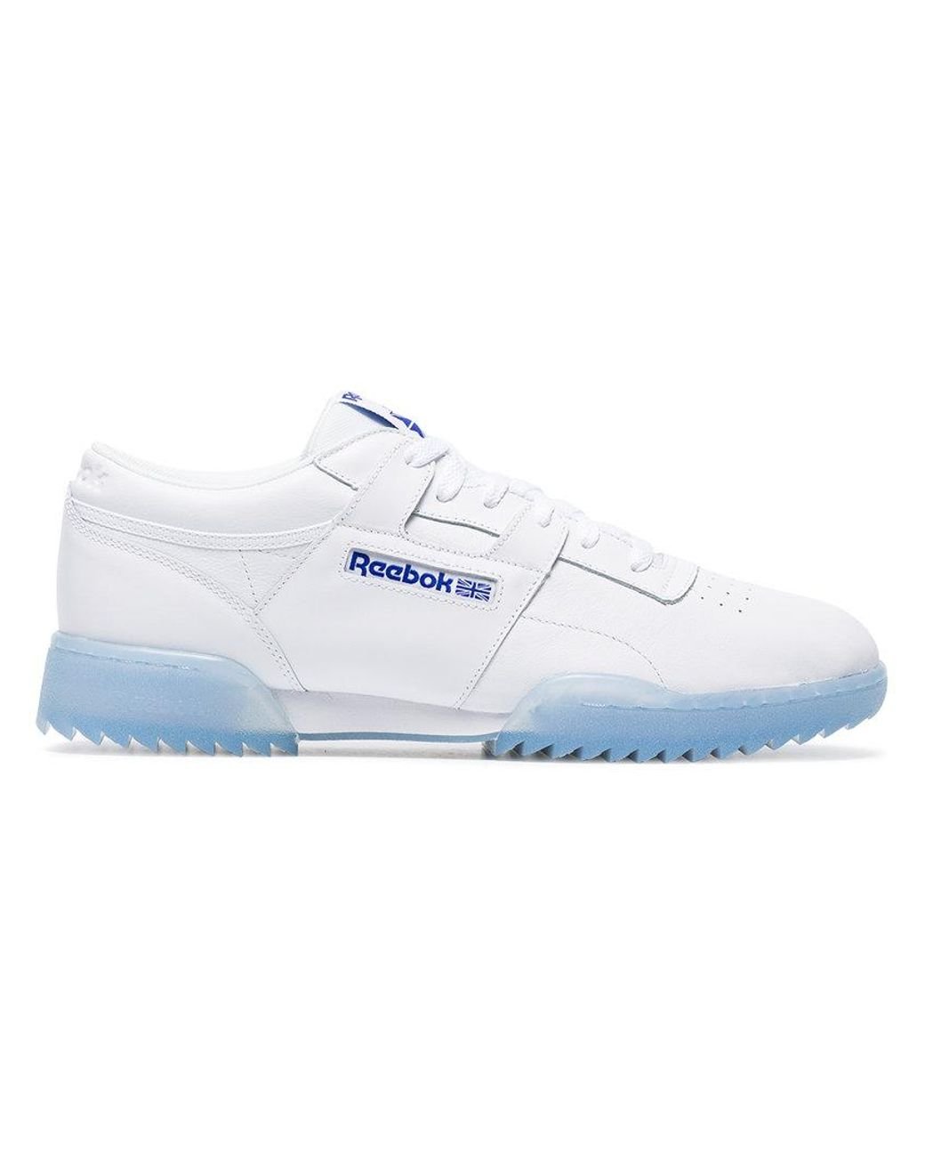 Reebok White Workout Clean Ripple Ice Sneakers for Men | Lyst
