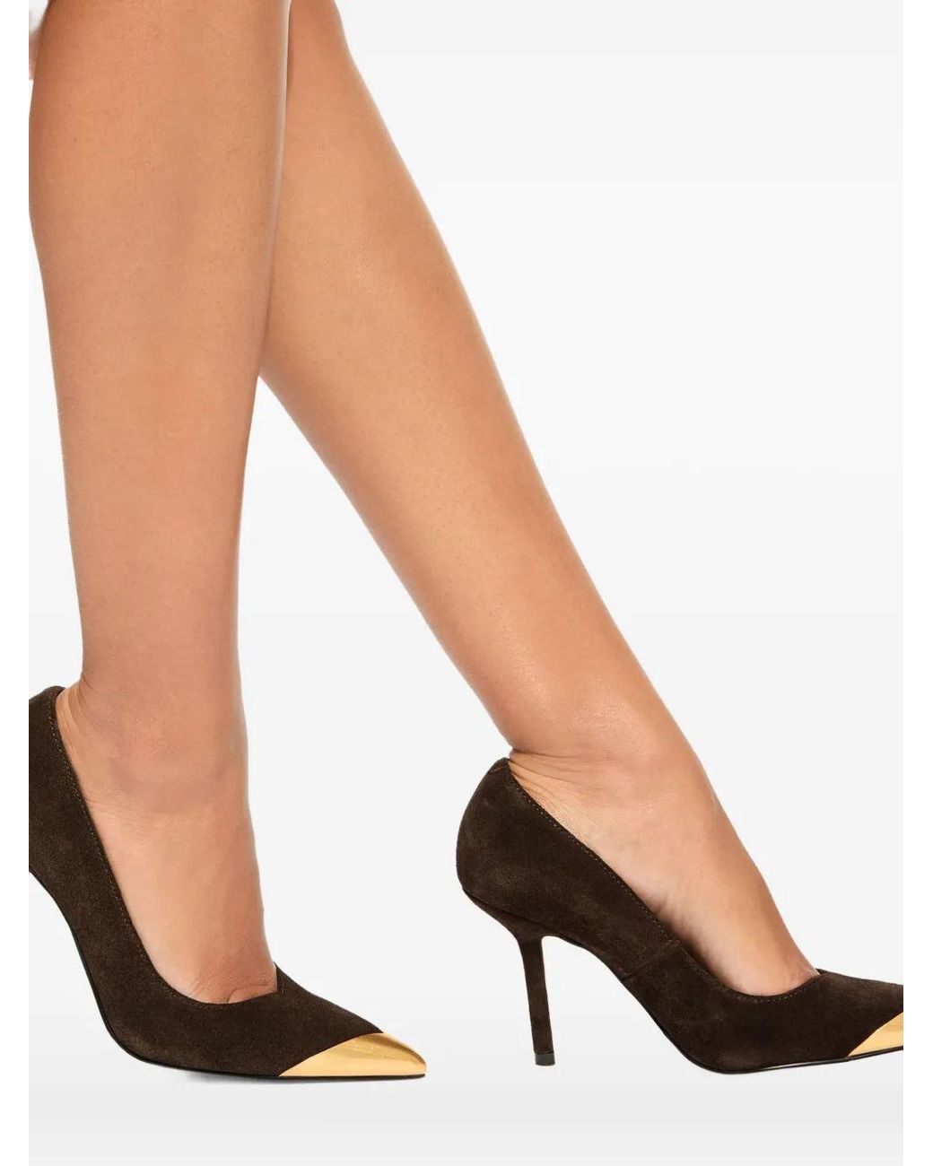 Kurt Geiger Brown 70Mm Regent Point Court Heeled Pumps