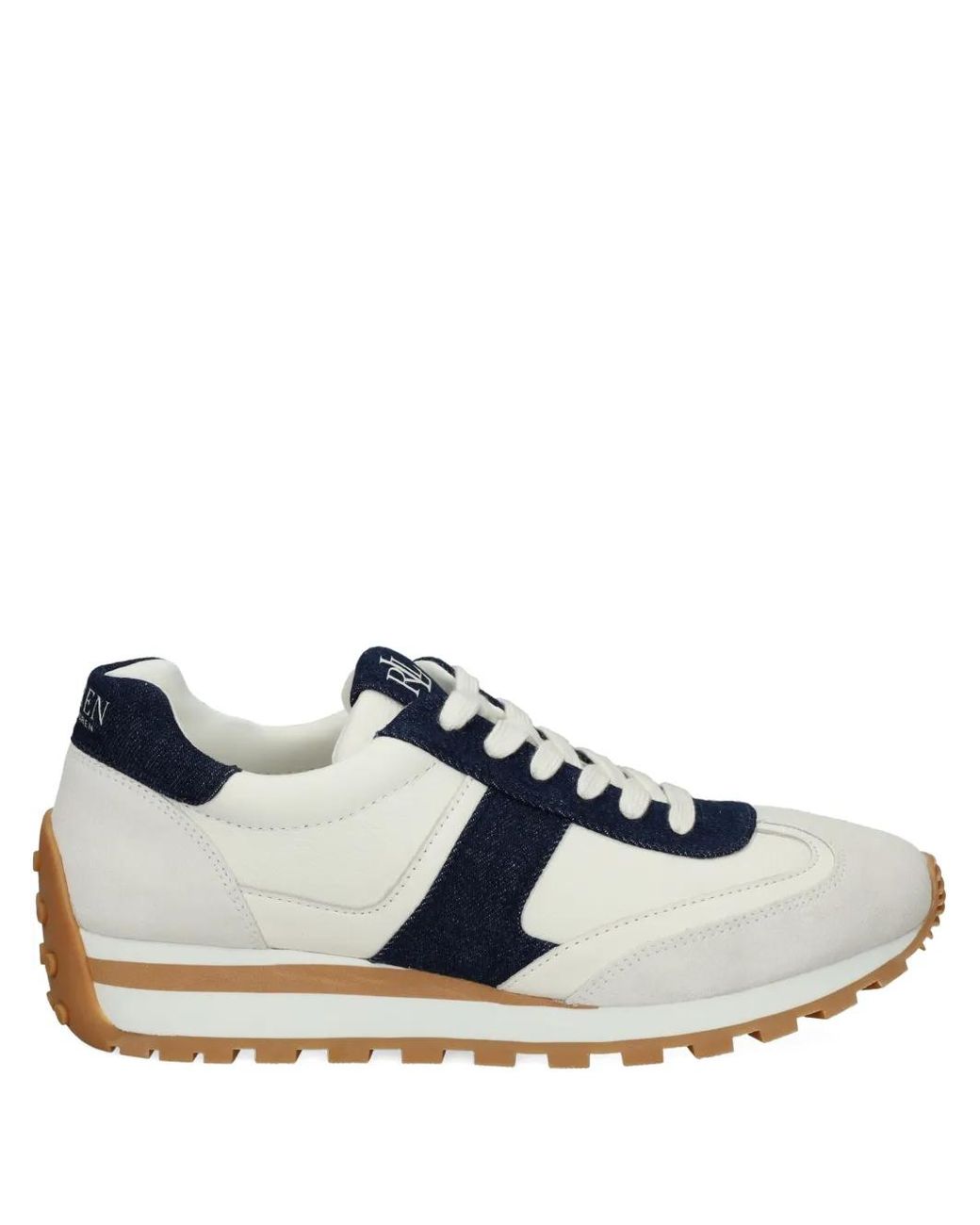 Ralph Lauren Blue Leather Sneakers