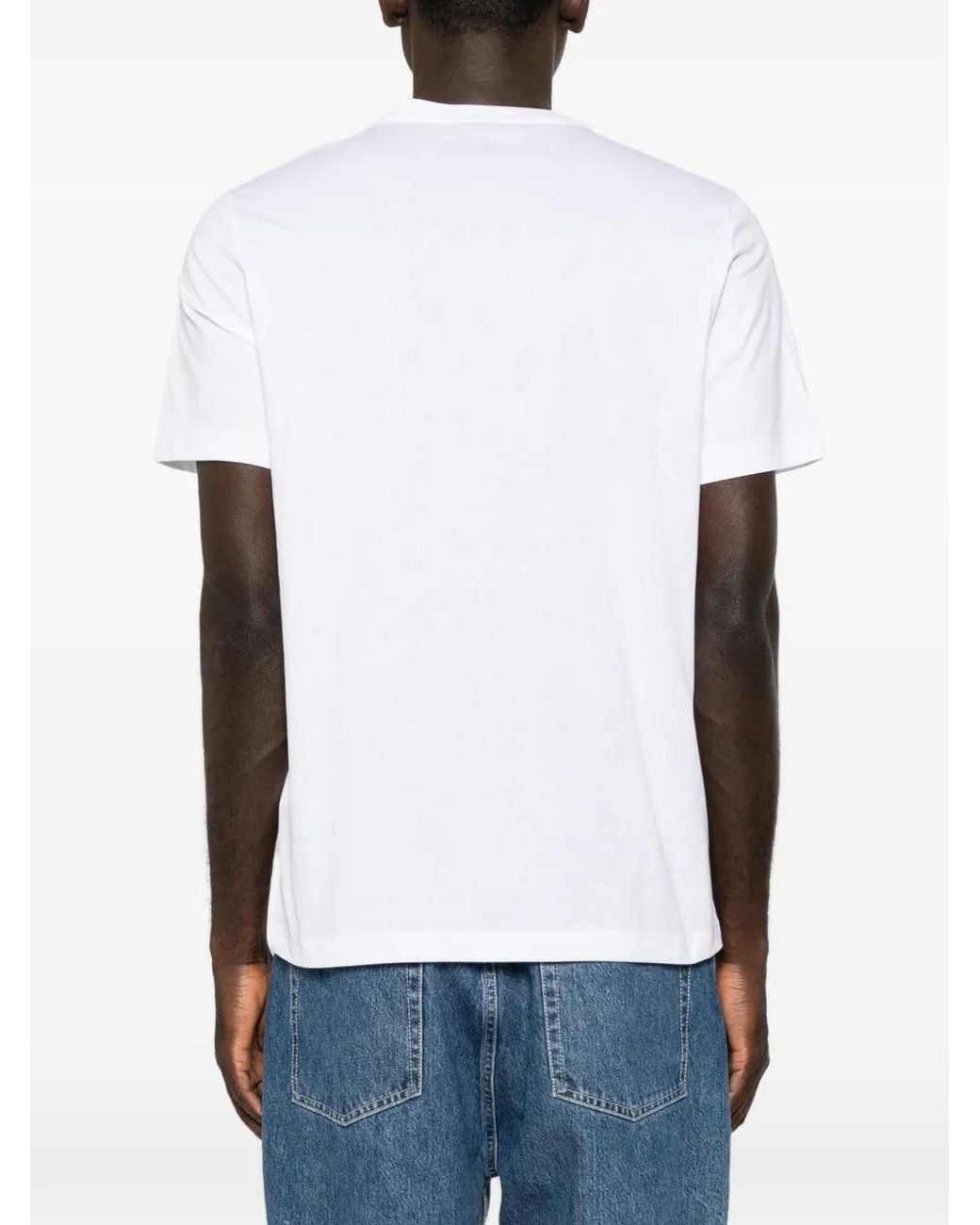 Paul Smith White Mushrooms Cotton T-Shirt for men