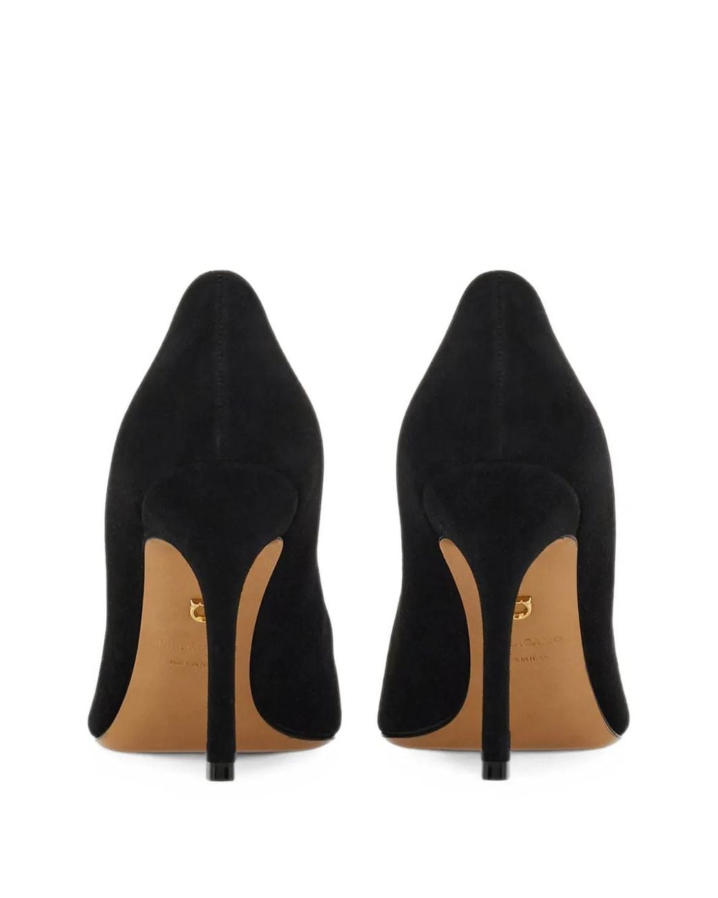 Ferragamo Black Plain Pump