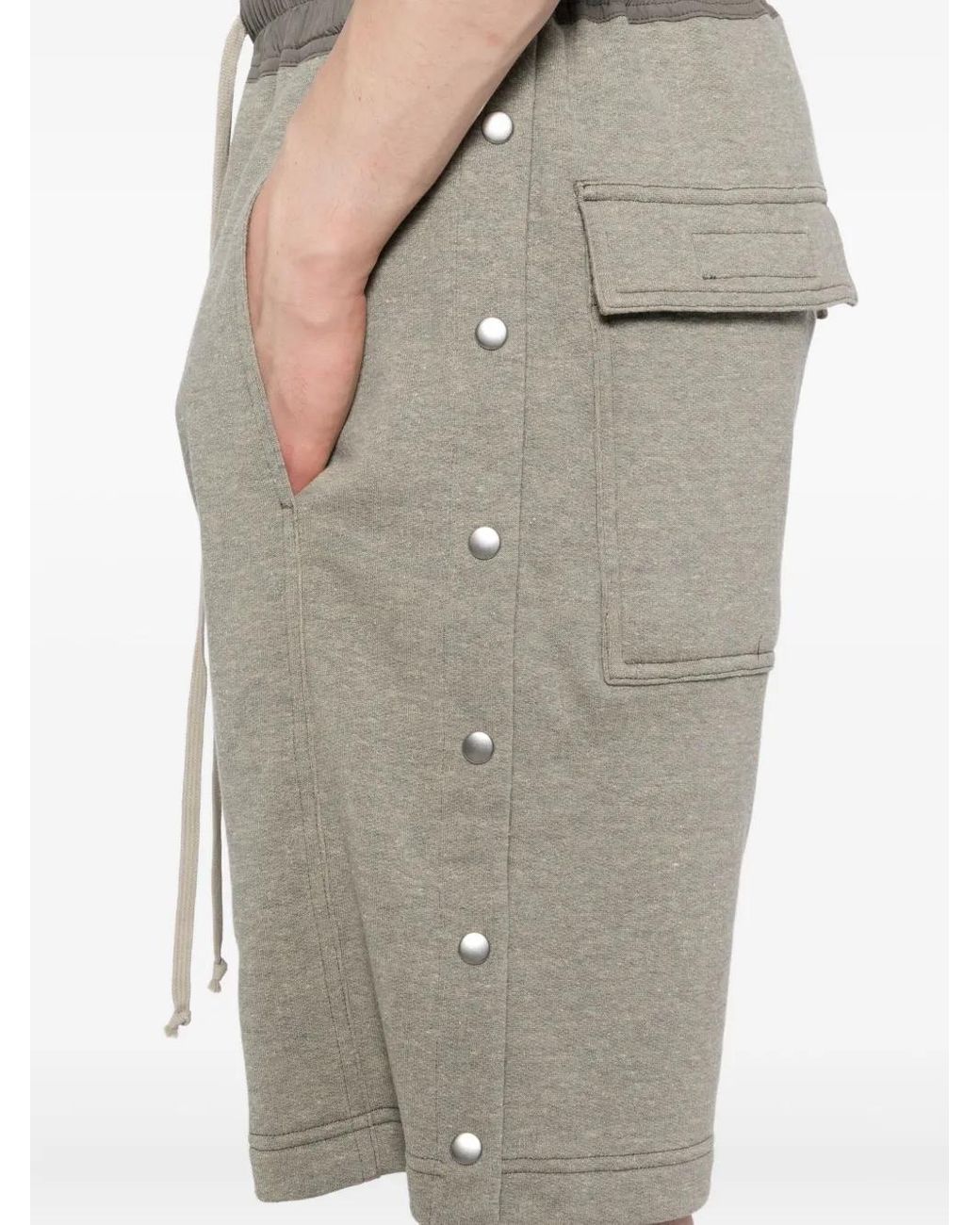 Rick Owens Gray Short Pusher À Lien De Resserrage for men