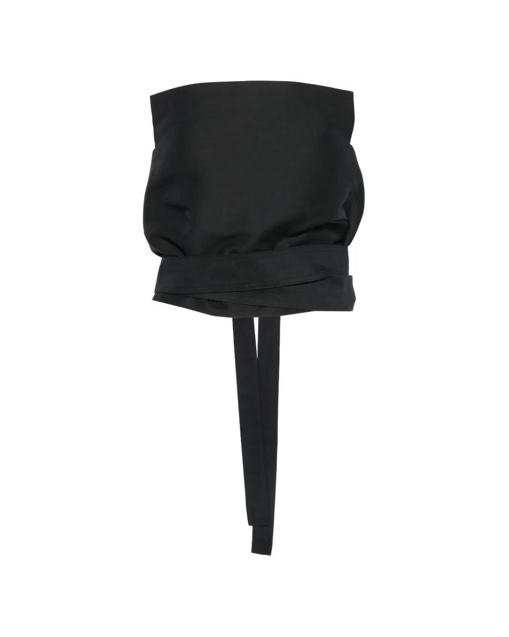Sofie D'Hoore Black Brel Strapless Bow-Detail Top