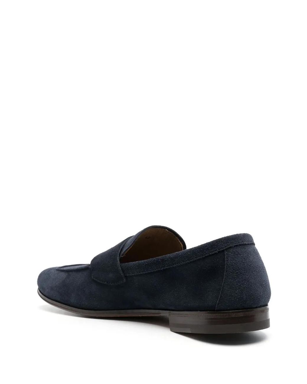 Henderson Blue Capri Suede Loafers for men