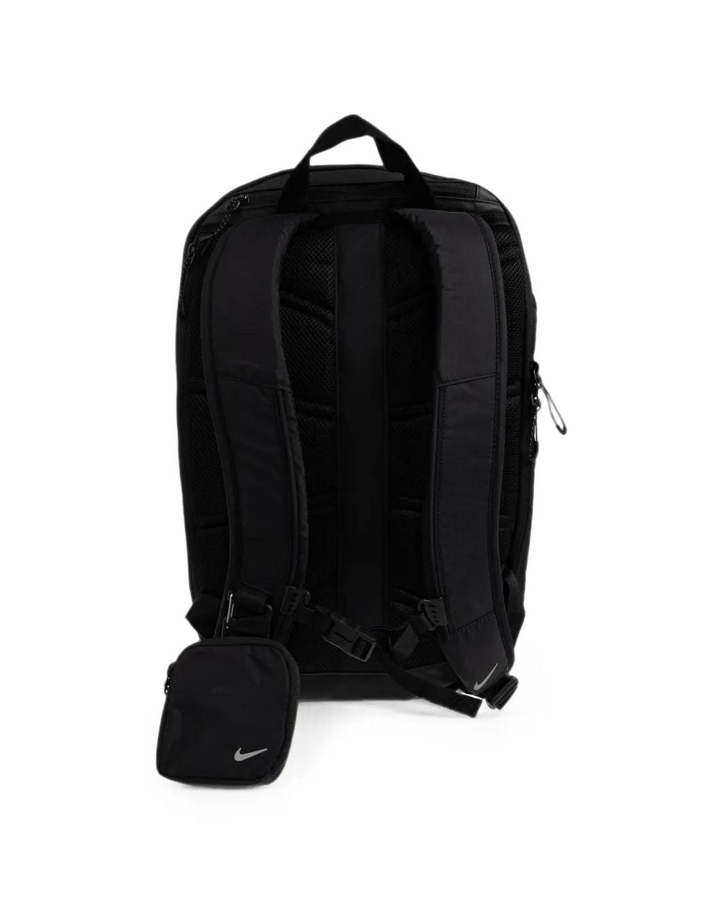 Nike Black Logo-Print Piping Backpack