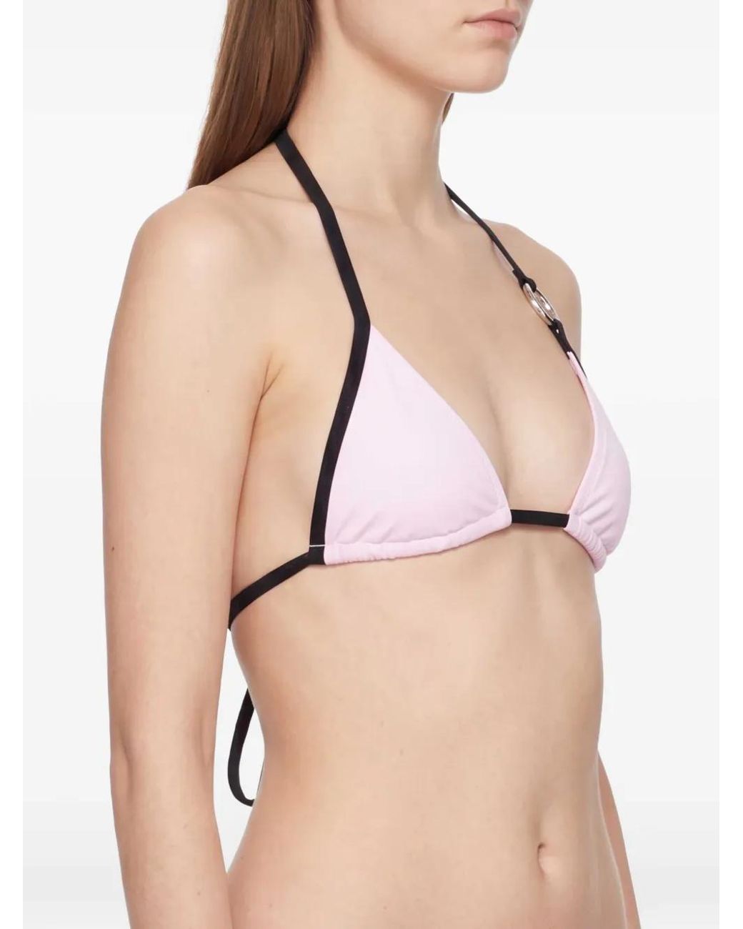 Christopher Esber Pink Lacuna Bikini Top
