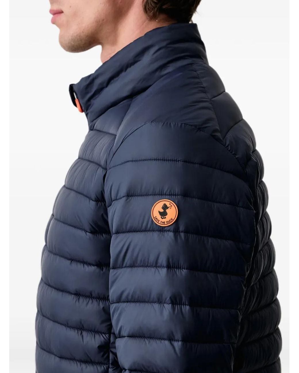 Save The Duck Blue Alexander Quilted Jacket for men