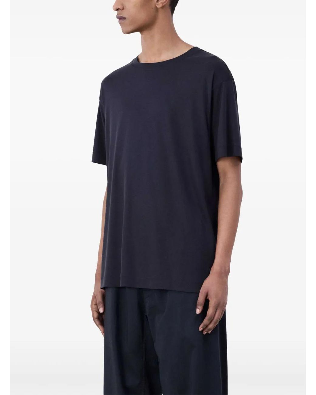 Lemaire Blue Short-Sleeve Cotton T-Shirt