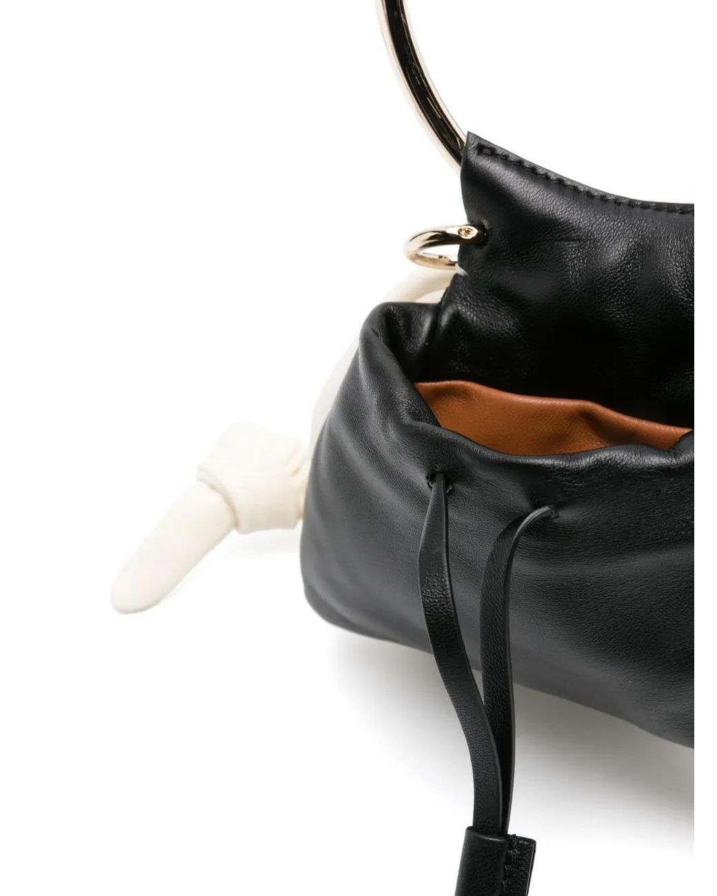 Chloé White Arlene Ouch Knotted Shoulder Bag