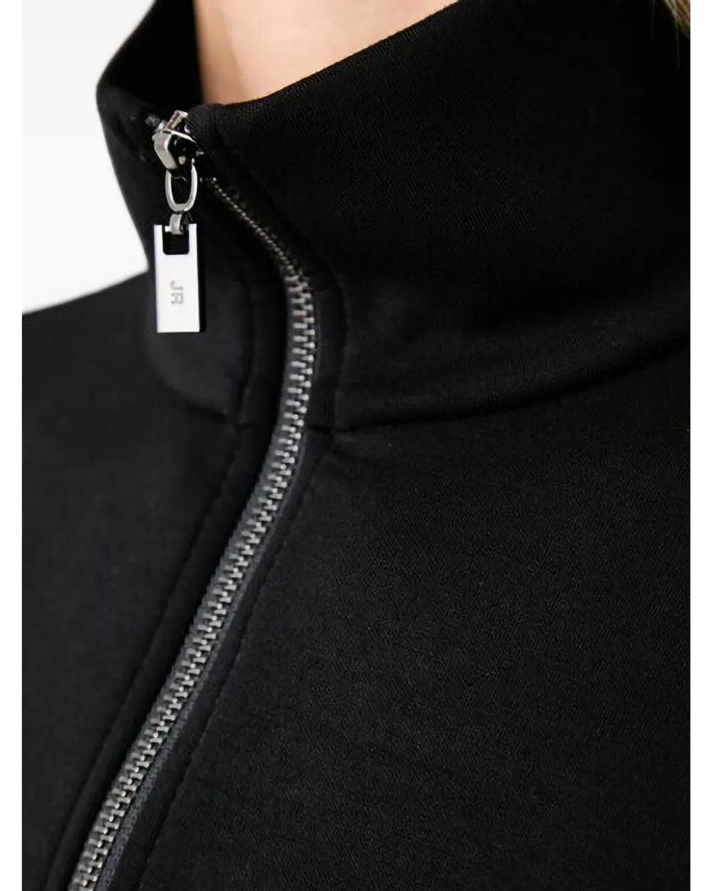 Joseph Ribkoff Black Quarter-Zip Jumpsuit