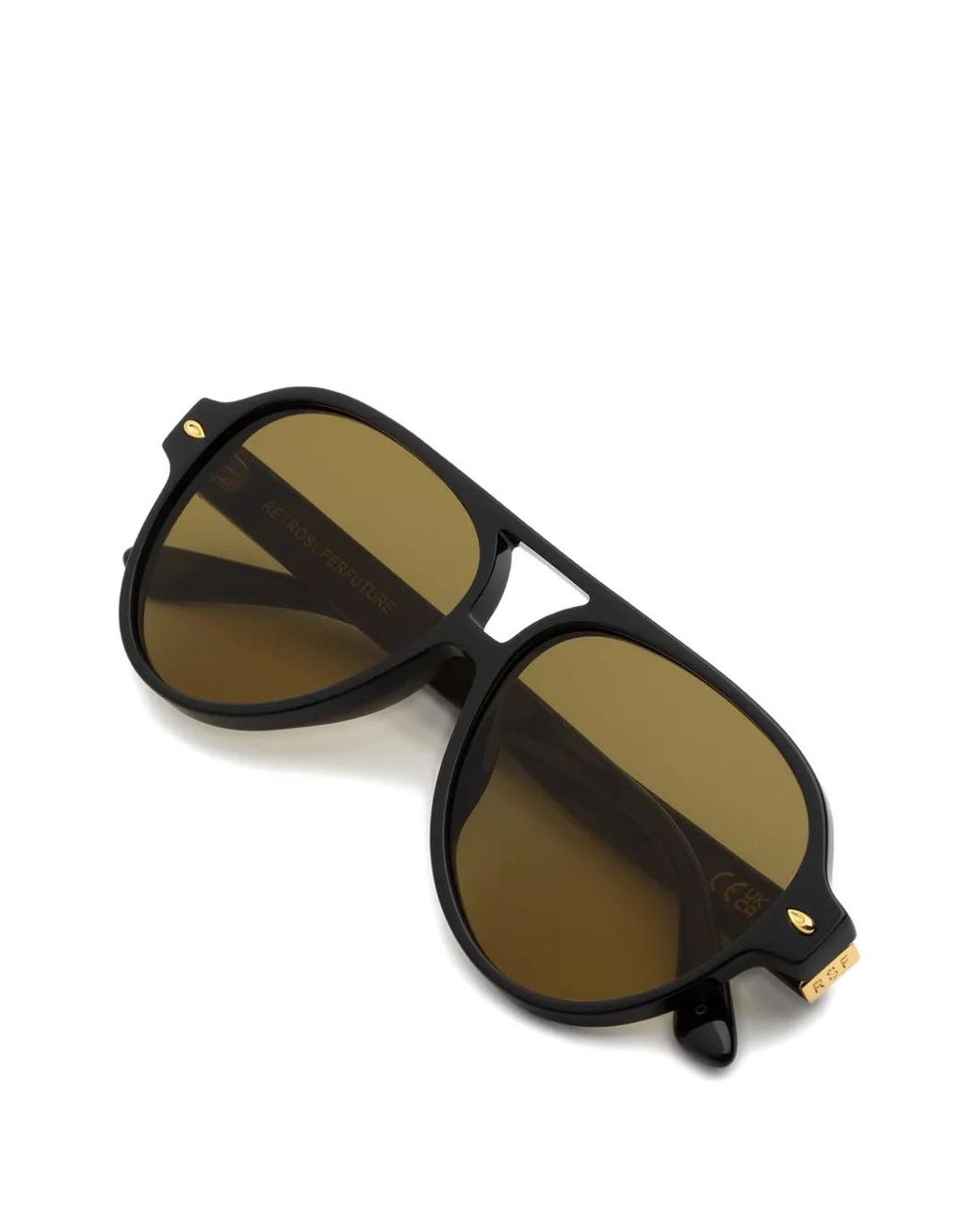 Retrosuperfuture Black Ombra Pilot-Frame Sunglasses